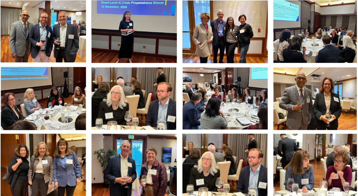 AI Board Crisis Preparedness Dinner Collage 1