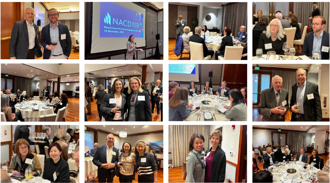 AI Board Crisis Preparedness Dinner Collage 2