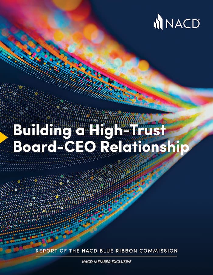 Cover of the 2025 NACD Blue Ribbon Commission Report