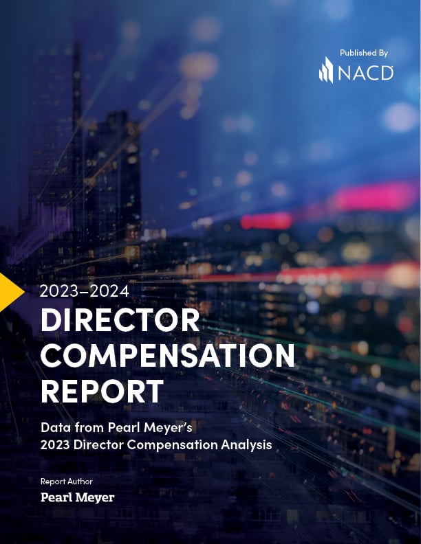 Cover of the 2023-2024 Director Compensation Report