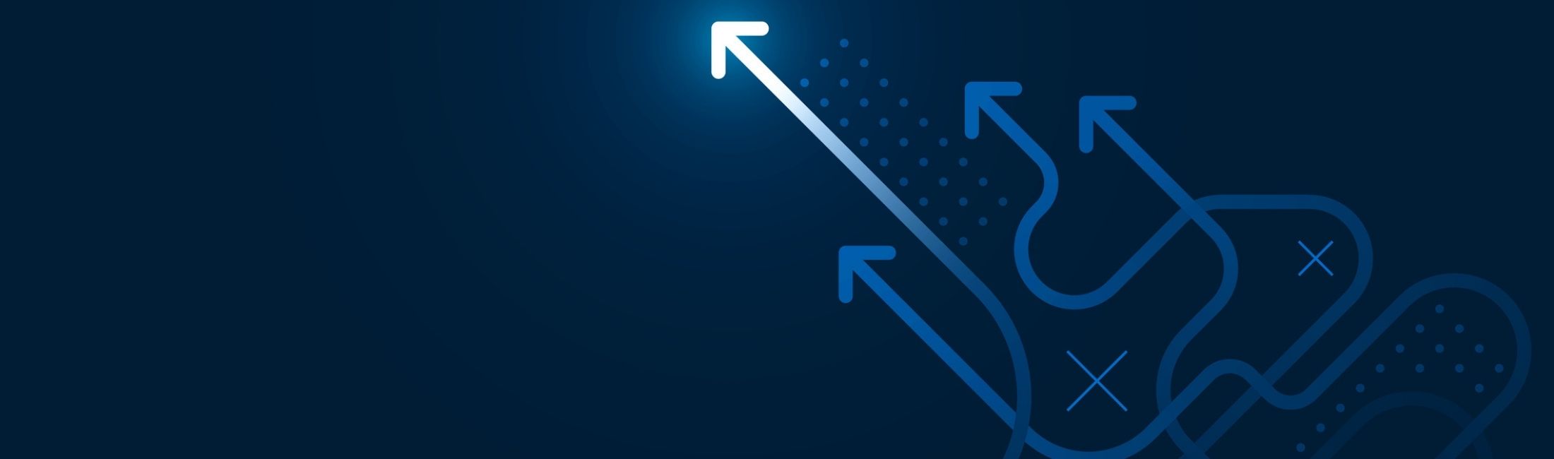 Abstract leadership-themed hero image for Drawing the Line in Leadership