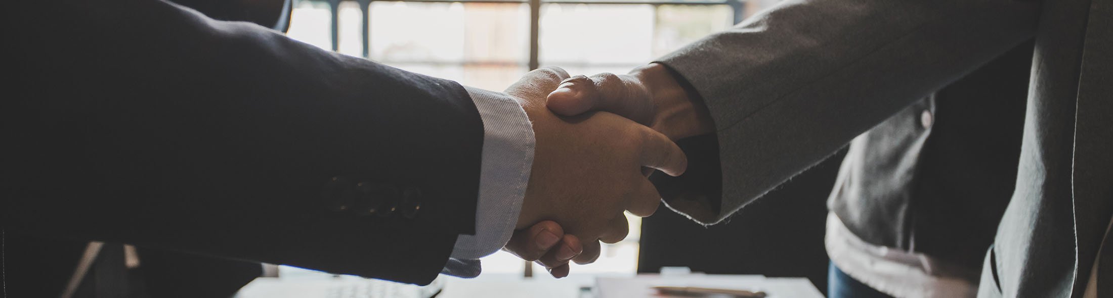 2 men shaking hands